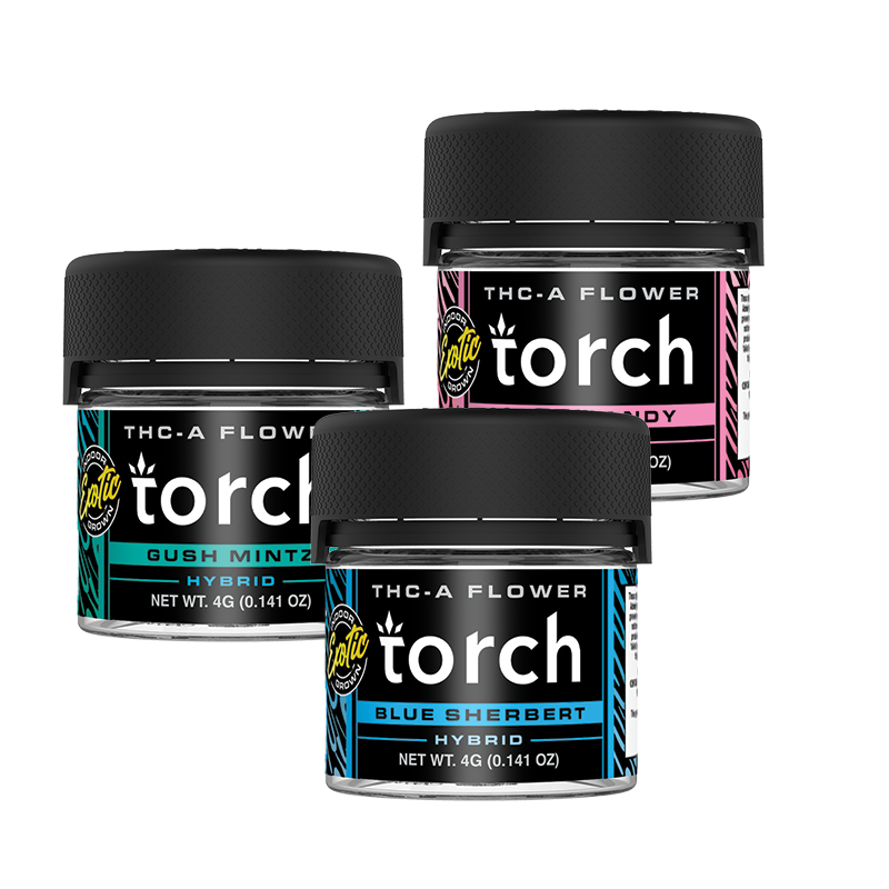 Torch THCA Flower 4g D8 Hemp Buds Torch Hemp