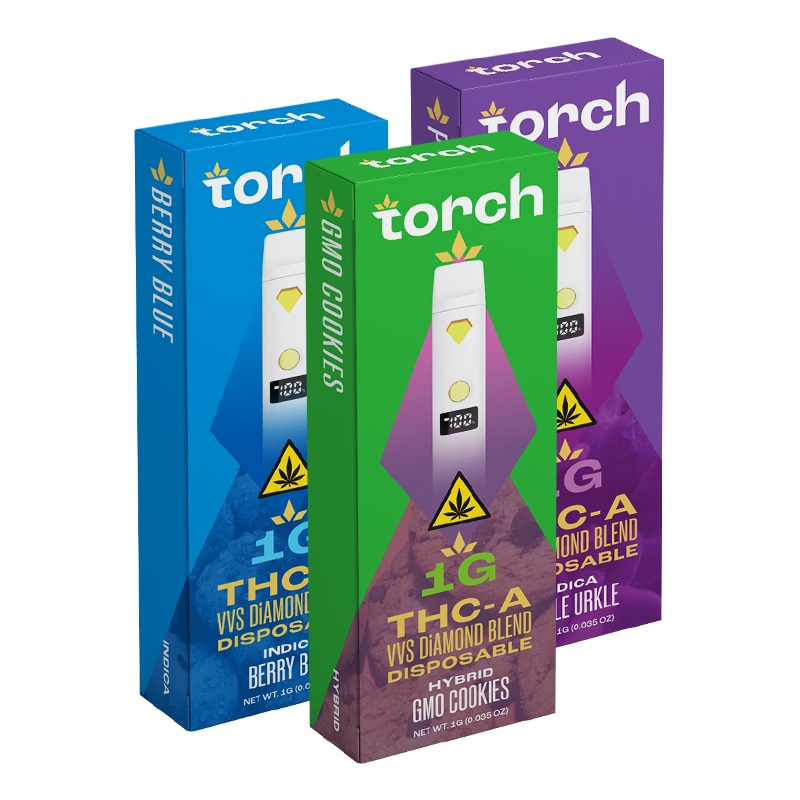 Torch THC-A VVS Diamond Blend Disposable | 1G Torch Hemp Torch THC-A VVS Diamond Blend Disposable | 1G Torch Hemp