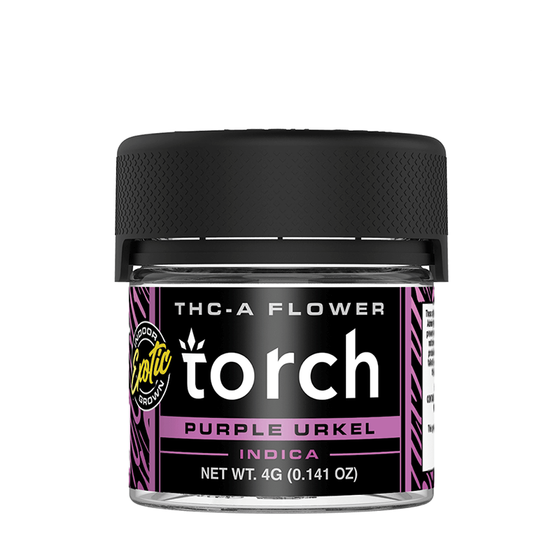 Torch THCA Flower Purple Urkel Indica 4g Torch Hemp