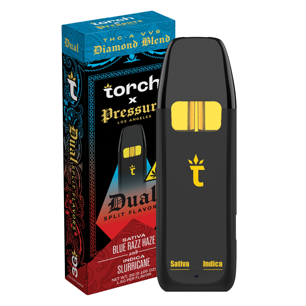 Torch x Pressure LA Blue Razz Haze x Slurricane | Sativa & Indica | 3g Torch Hemp Torch x Pressure LA Blue Razz Haze x Slurricane | Sativa & Indica | 3g Torch Hemp