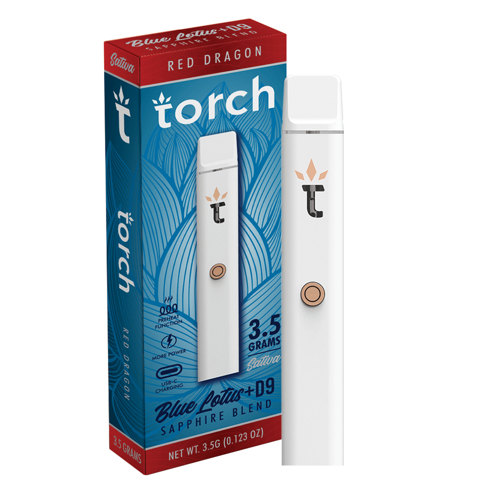 Torch Red Dragon Sapphire Blend | Sativa | 3.5g Hemp Disposable Torch Hemp Torch Red Dragon Sapphire Blend | Sativa | 3.5g Hemp Disposable Torch Hemp