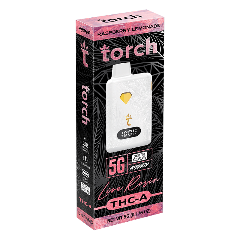 Torch Live Rosin Raspberry Lemonade HYBRID 5G THCA Disposable