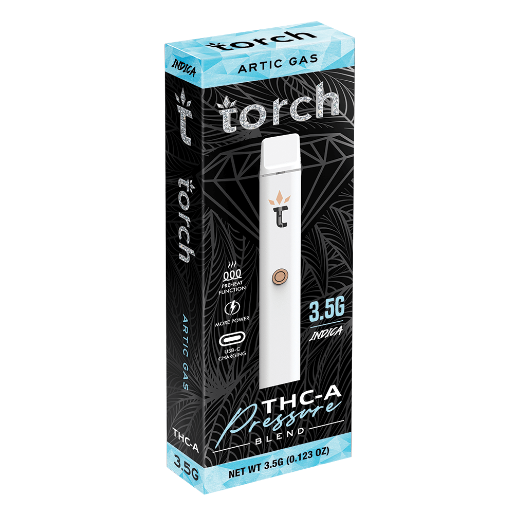 Torch THCA Pressure Blend Arctic Gas Indica 3.5g Disposable