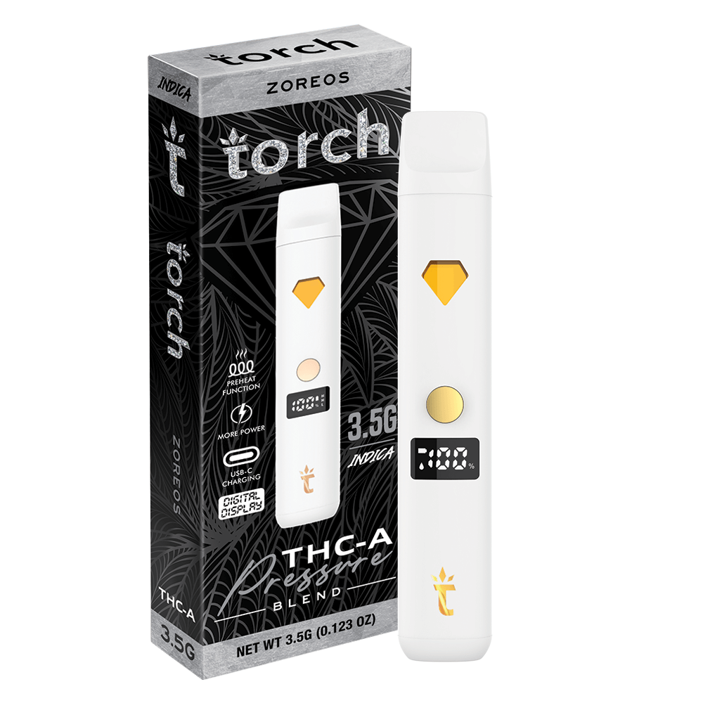 Torch THC-A Pressure Blend Zoreoz | Indica | 3.5g Disposable Torch Hemp Torch THC-A Pressure Blend Zoreoz | Indica | 3.5g Disposable Torch Hemp