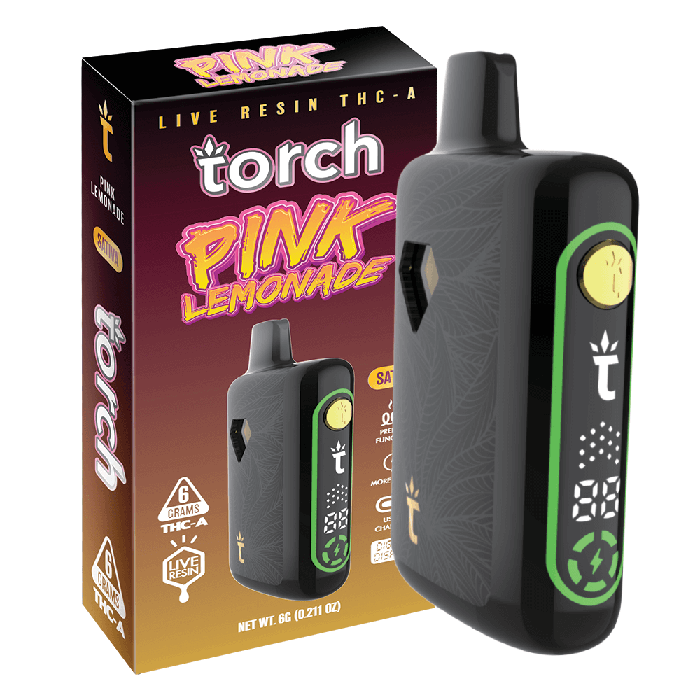 Torch Pink Lemonade | Sativa | Pulse 6G THC-A Live Resin Disposable Torch Hemp Torch Pink Lemonade | Sativa | Pulse 6G THC-A Live Resin Disposable Torch Hemp