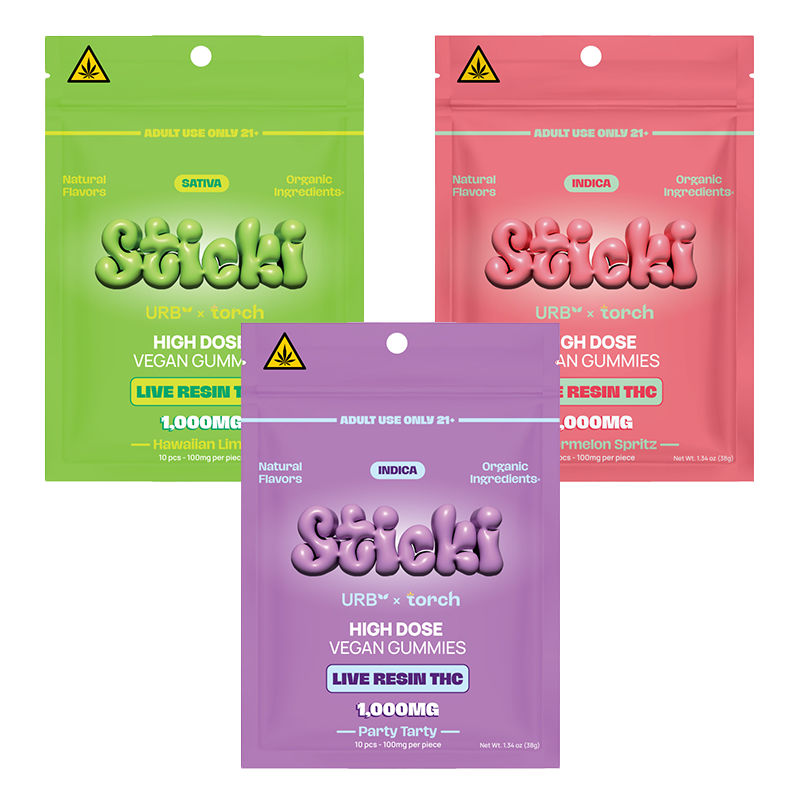 Torch x URB 1000mg Sticki Gummies