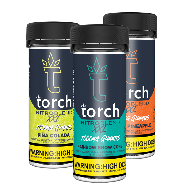 Torch Nitro XXl Edibles 20 Count 7000mg Gummies Torch Hemp