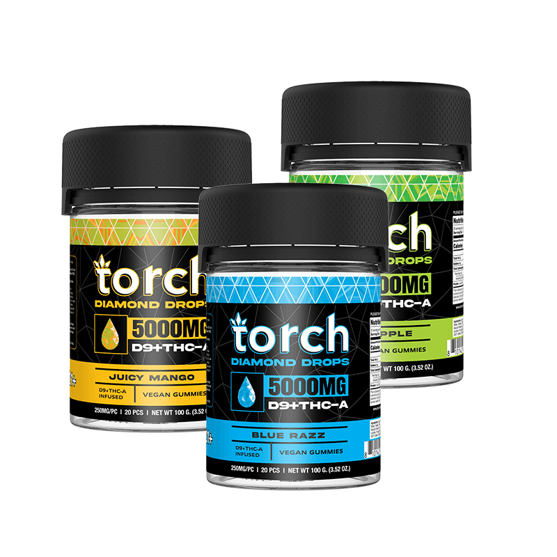 Torch Diamond Drop Gummies - High Potency Edibles - Torch Hemp