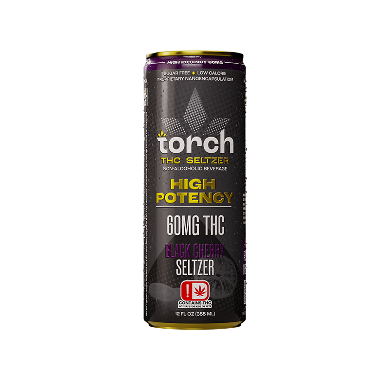 Black Cherry High Potency D9 THC Seltzer