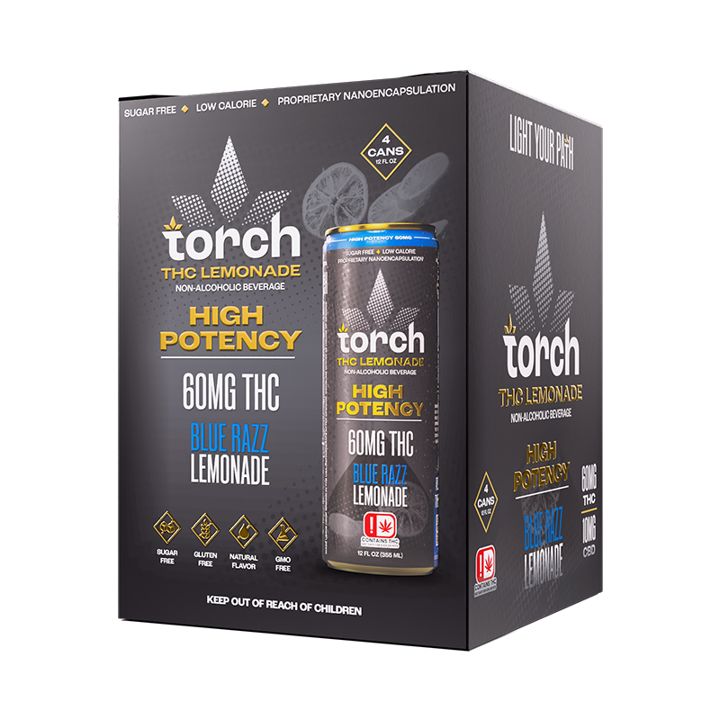 Blue Razz Lemonade High Potency D9 THC Seltzer