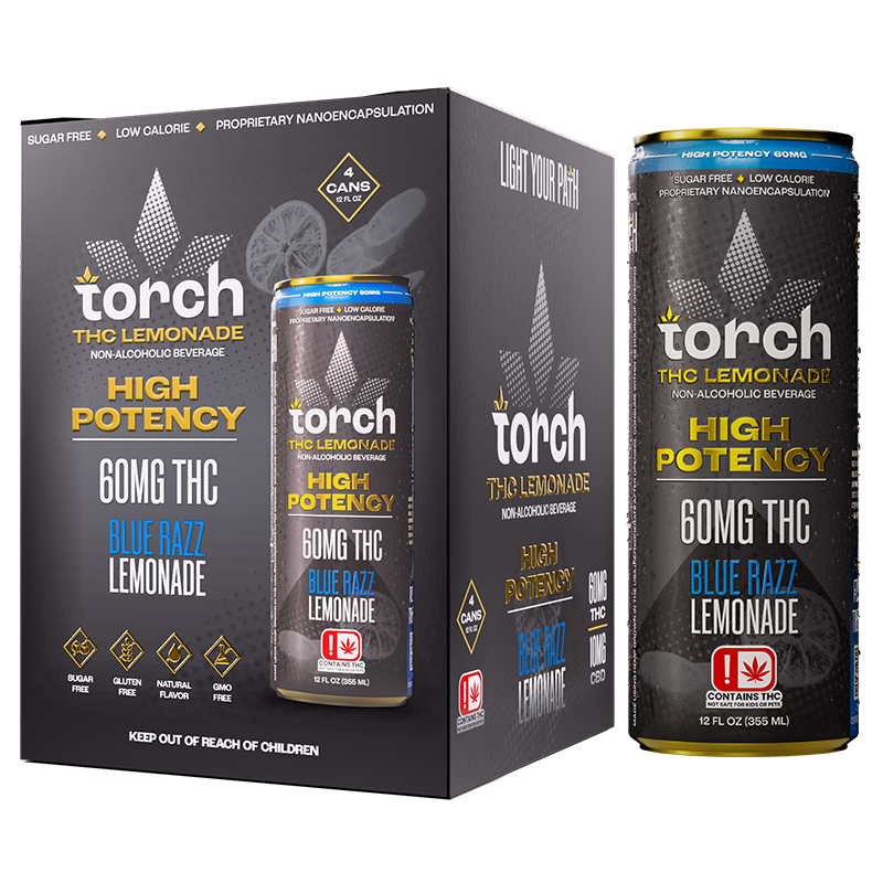 Blue Razz Lemonade High Potency D9 THC Seltzer