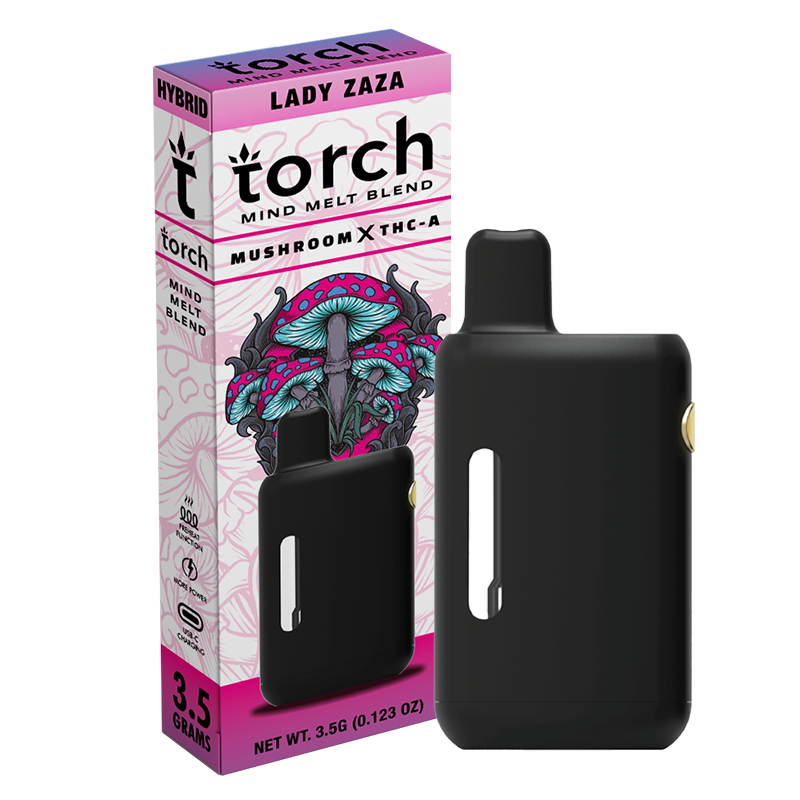 Torch Mind Melt Blend Lady Zaza | Hybrid | 3.5g Disposable Torch Hemp Torch Mind Melt Blend Lady Zaza | Hybrid | 3.5g Disposable Torch Hemp