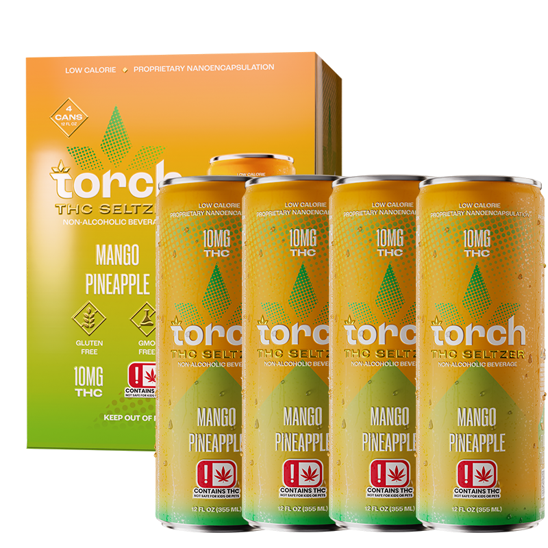 Torch Mango Pineapple D9 THC Seltzer Beverage – Torch Hemp