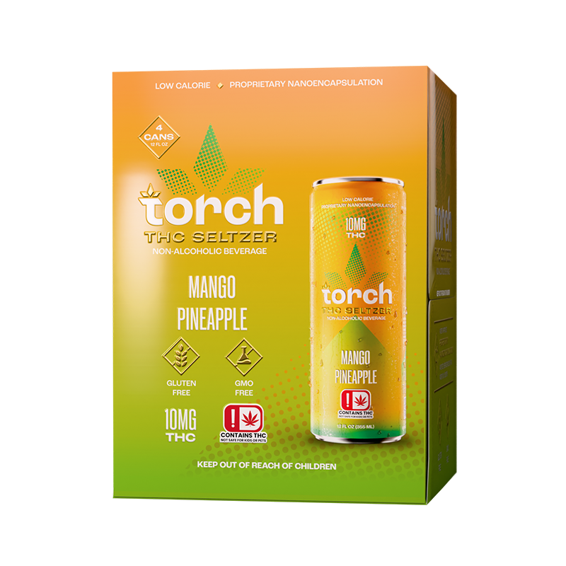 Torch Mango Pineapple D9 THC Seltzer Beverage – Torch Hemp