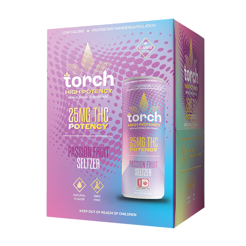 Passion Fruit High Potency 25mg D9 THC Seltzer