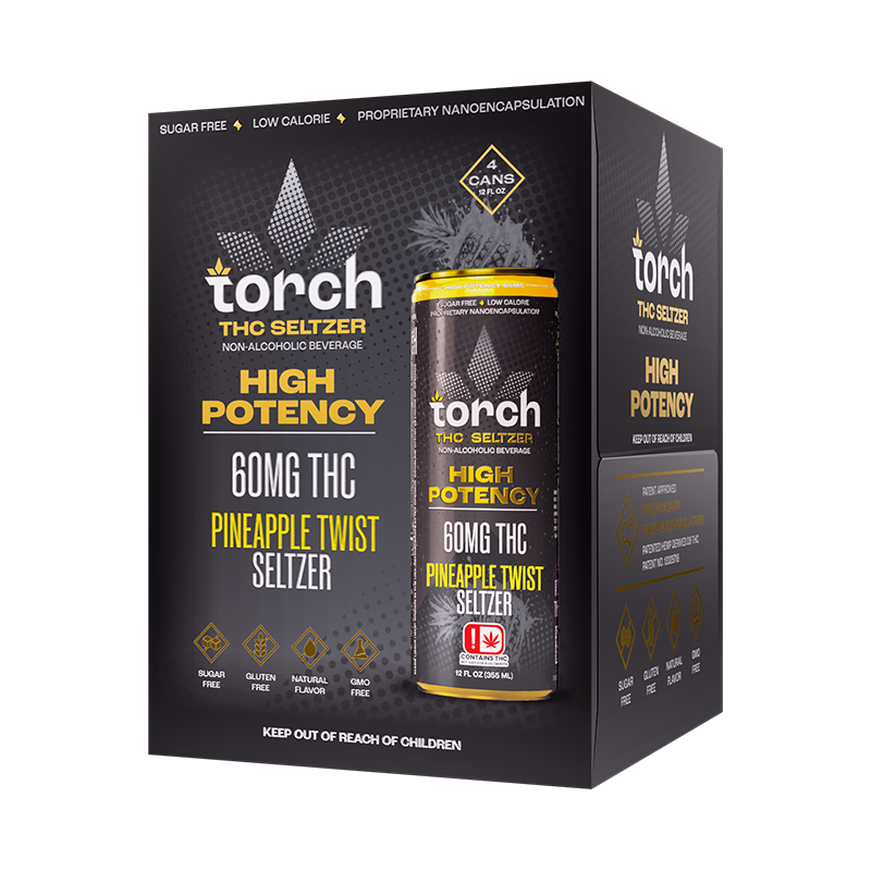 Pineapple Twist High Potency D9 THC Seltzer