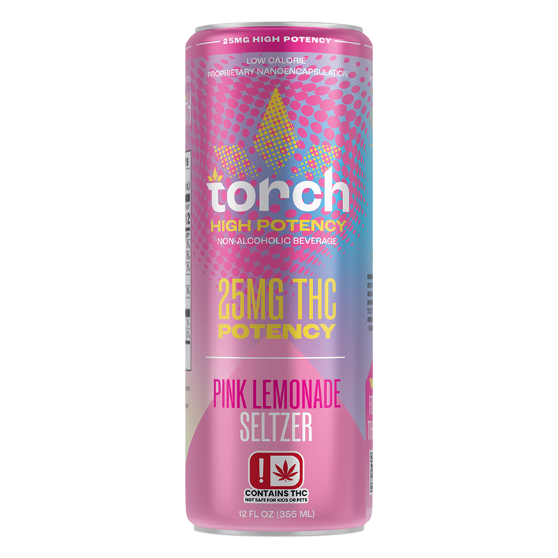 Pink Lemonade High Potency 25mg D9 THC Seltzer