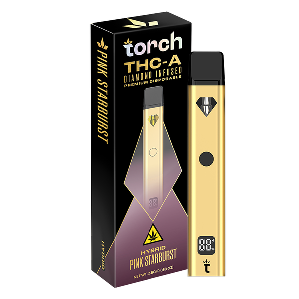 starburst disposable vape Torch Premium Diamond Infused Pink Burst | Hybrid