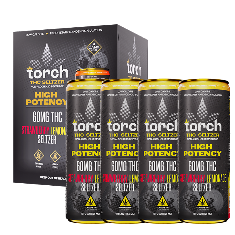 Strawberry Lemonade High Potency D9 THC Seltzer