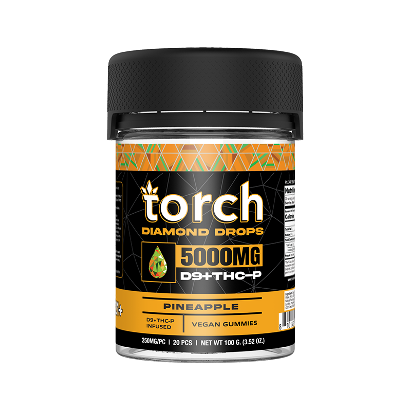 Torch Diamond Drops Pineapple THC Gummies | 20ct | 5000mg – Torch Hemp