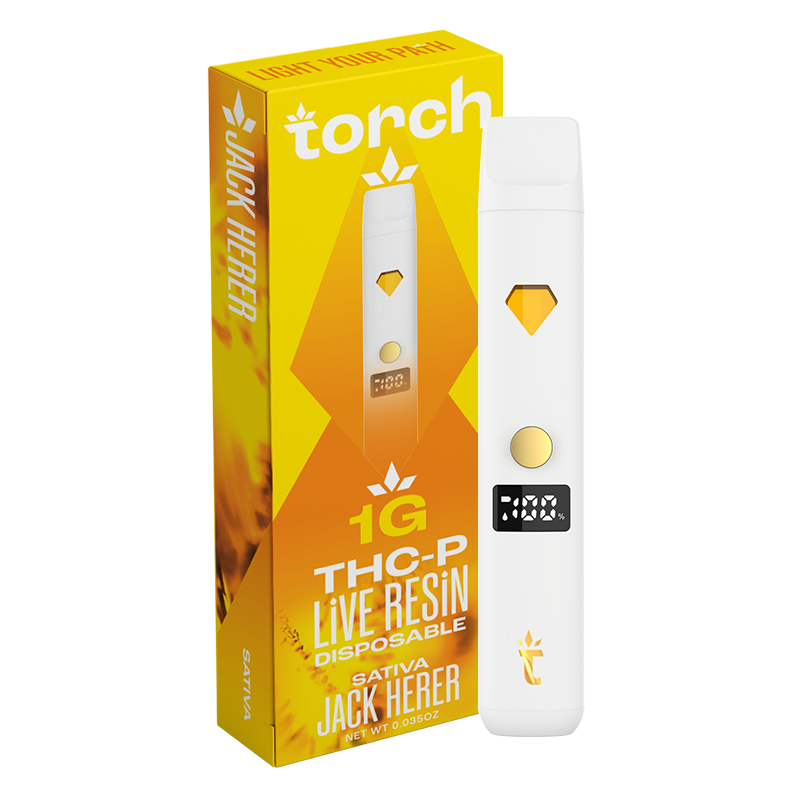 Torch THCp Live Resin Jack Herer Disposable | Sativa | 1G – Torch Hemp