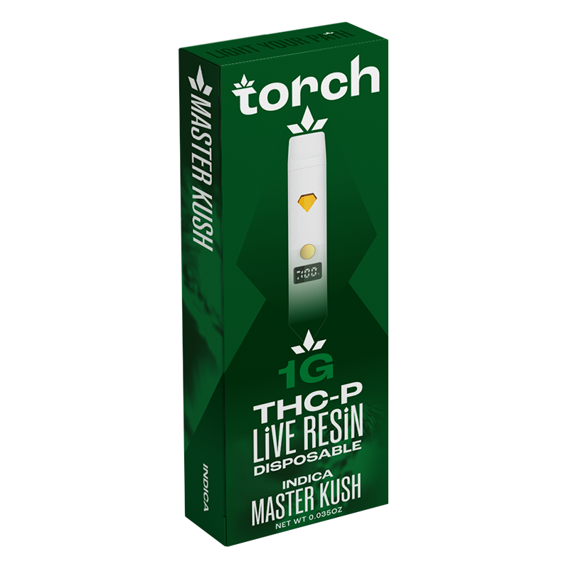 Torch THCp Live Resin Master Kush Disposable | Indica | 1G Torch Hemp Torch THCp Live Resin Master Kush Disposable | Indica | 1G Torch Hemp