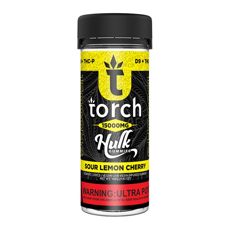 Torch Hulk Gummies: Sour Lemon Cherry Flavor (2025)