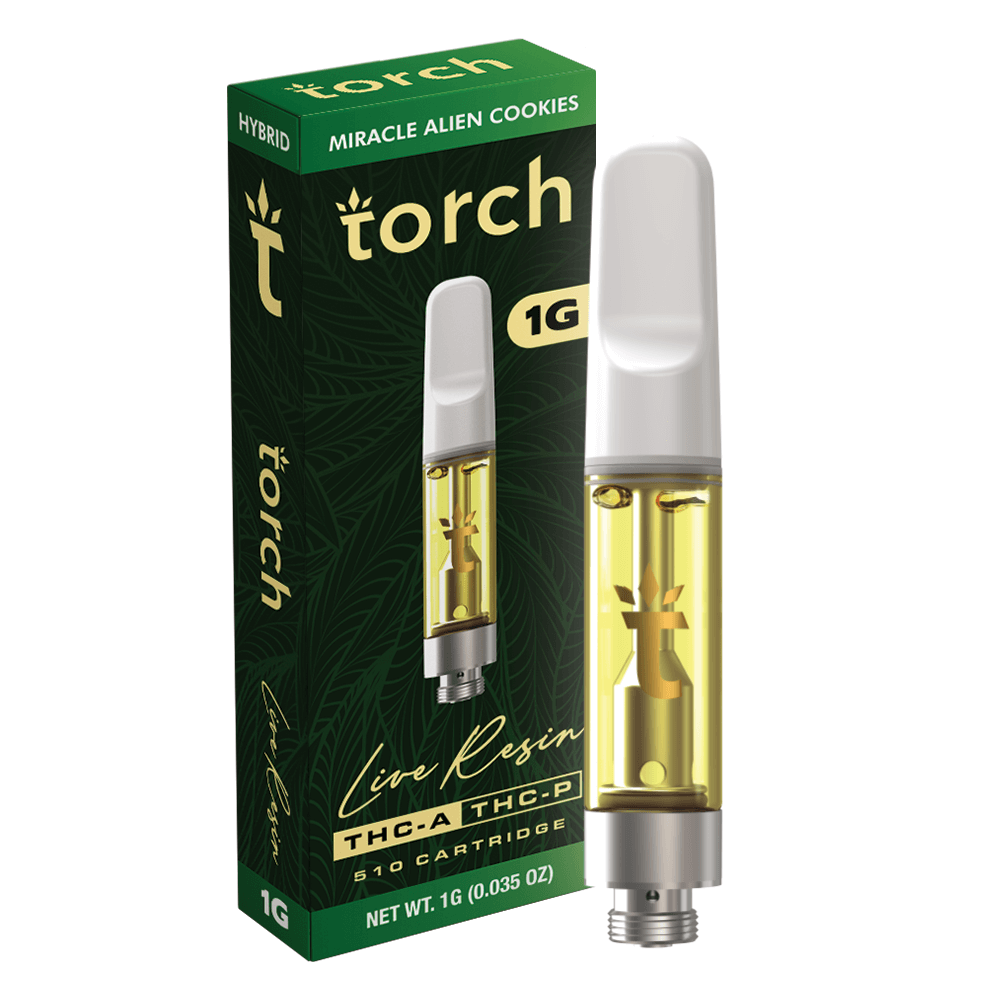 Torch 1g Cart Miracle Alien Cookies | Hybrid | Live Resin THCa