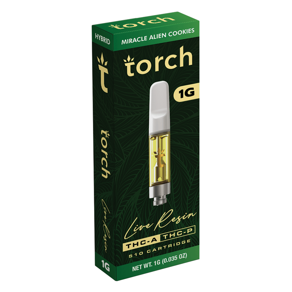 Torch 1g Cart Miracle Alien Cookies | Hybrid | Live Resin THCa