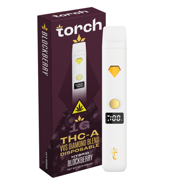 Torch VVS Diamond Blend Blockberry | Hybrid | 1g THC-A Disposable Torch Hemp Torch VVS Diamond Blend Blockberry | Hybrid | 1g THC-A Disposable Torch Hemp