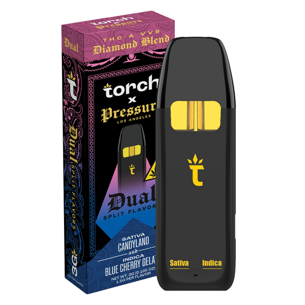 Torch x Pressure LA Candyland x Blue Cherry Gelato | Sativa & Indica | 3g Torch Hemp Torch x Pressure LA Candyland x Blue Cherry Gelato | Sativa & Indica | 3g Torch Hemp