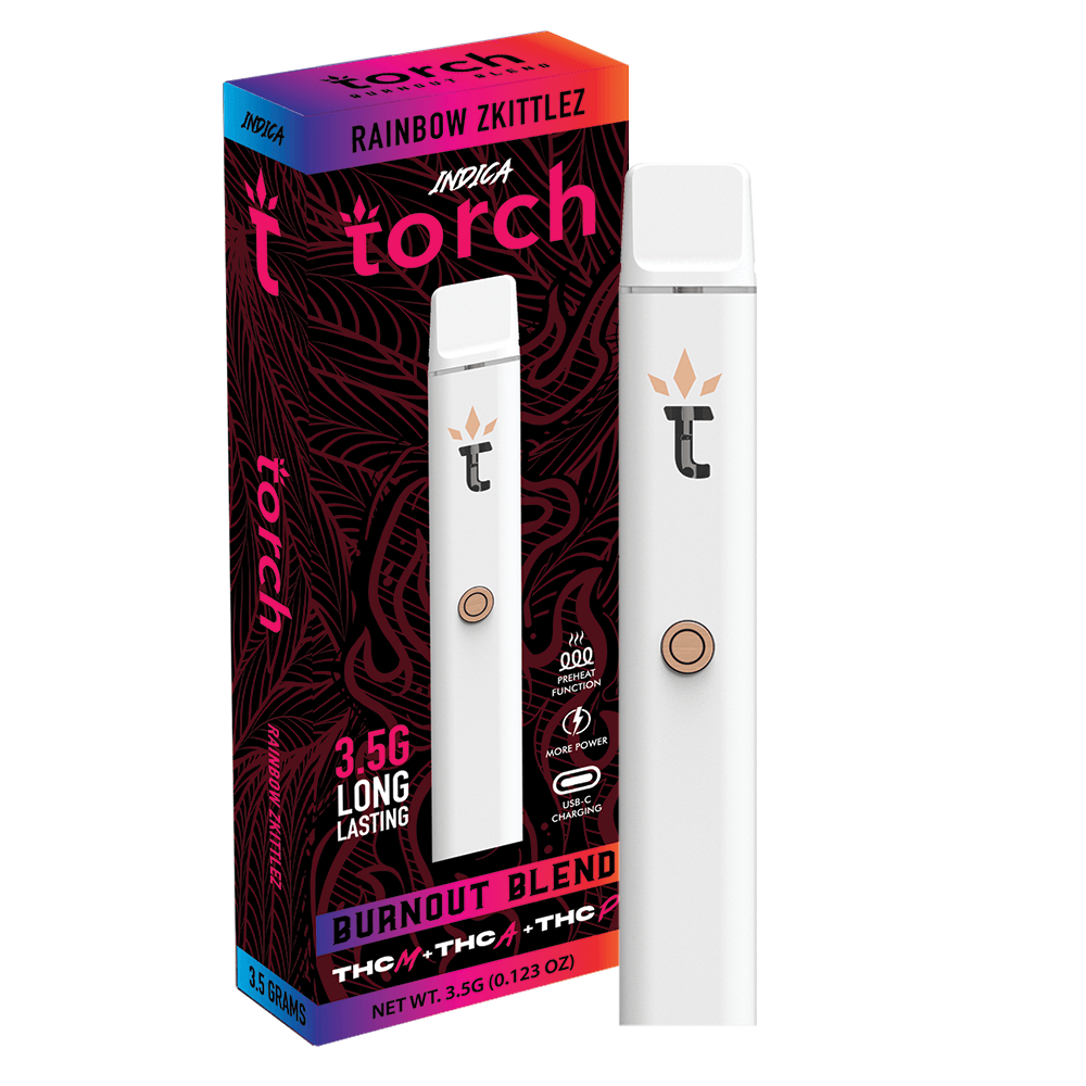 rainbow♡ Torch Burnout Blend Rainbow Zkittlez | Indica | 3.5g