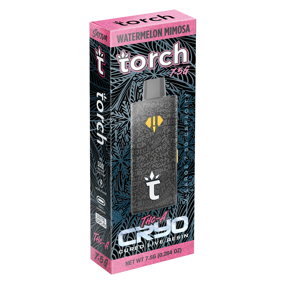 Torch Cryo Watermelon Mimosa | Sativa | 7.5g Disposable Torch Hemp Torch Cryo Watermelon Mimosa | Sativa | 7.5g Disposable Torch Hemp