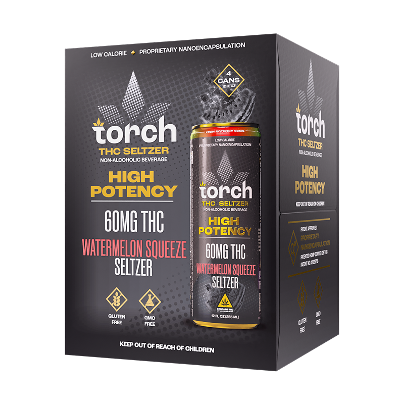 Watermelon Squeeze High Potency D9 THC Seltzer