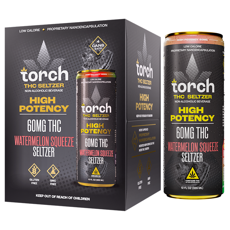 Watermelon Squeeze High Potency D9 THC Seltzer